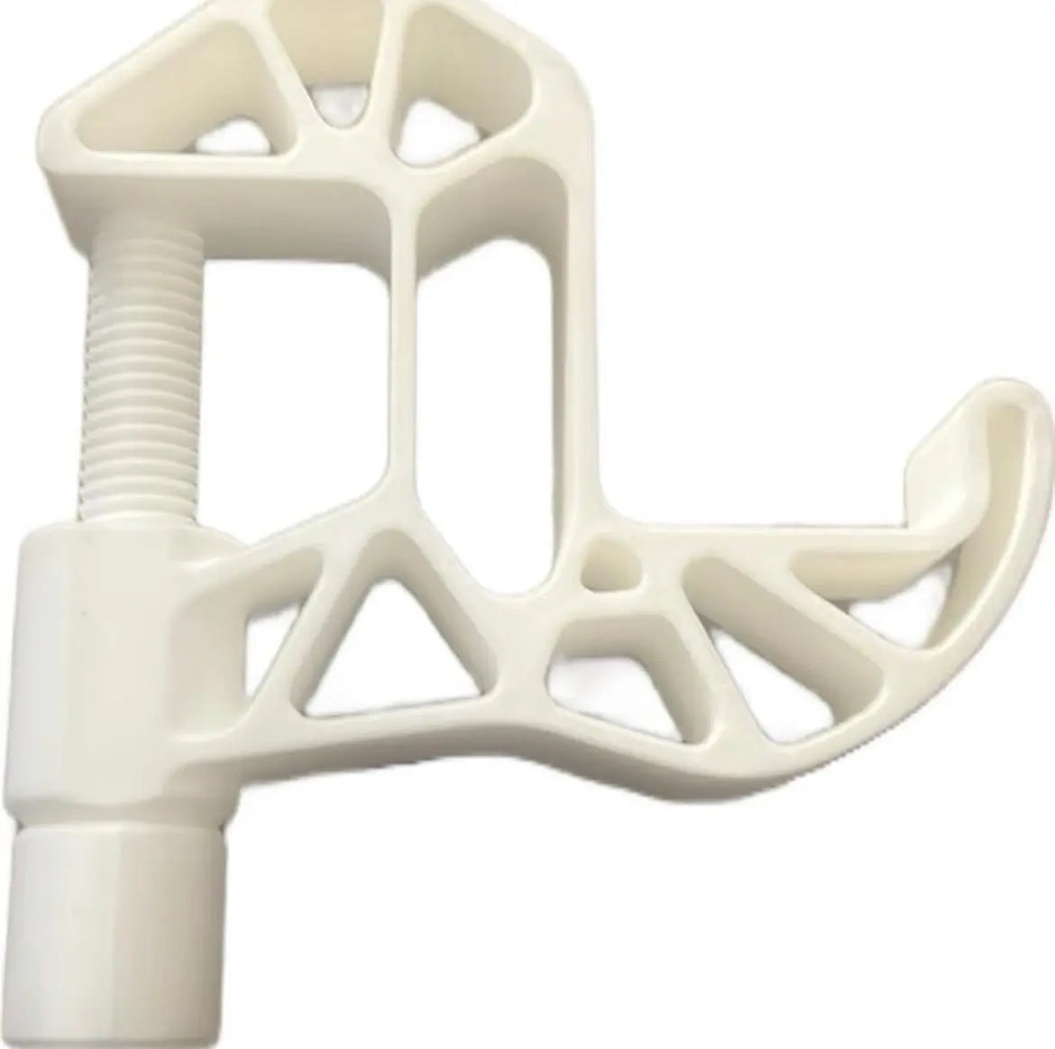 Headphone Holder Desk Clamp - White Plastic Clamp for Secure Desk Mounting LiquidPrints
